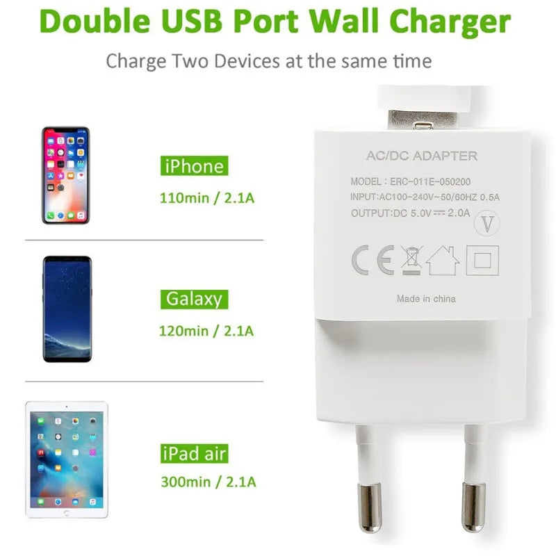 Fast Charging Charger Type-C Phone Cable For S20 S9 S8 A53 A54 A21S Huawei P30 Pro Fast Charging QC 3.0 Charger