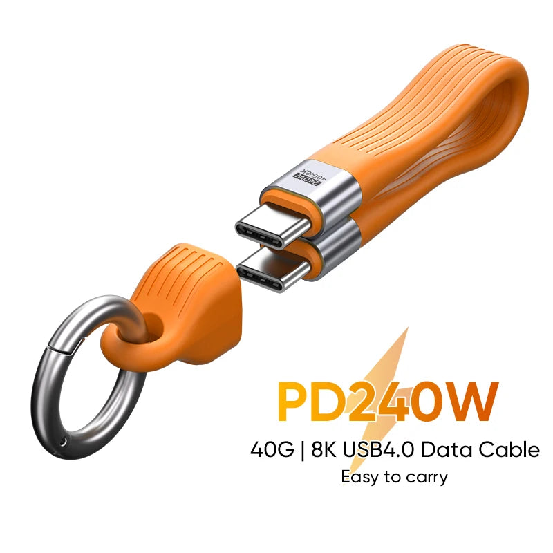Cable USB-C 240W USB4.0 Llavero — Voltion