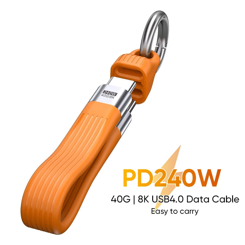 Cable USB-C 240W USB4.0 Llavero — Voltion