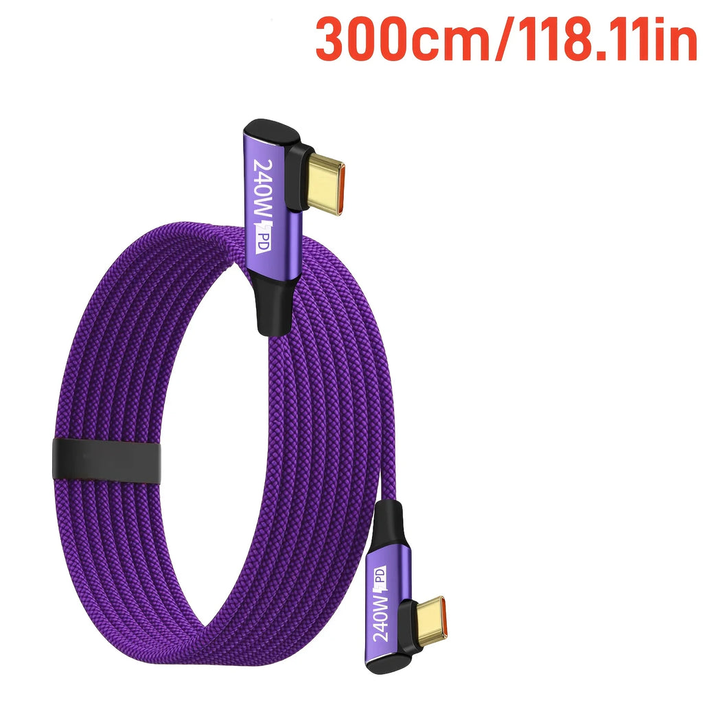 Cable USB-C 240W Nailon Trenzado — Voltion