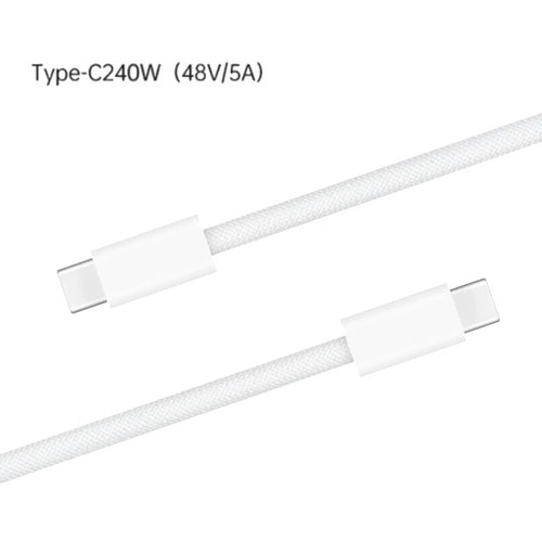 240W USB C to C Charger Cable Type C Fast Charging Braided PD Cable for lPhone 15 16 17E 17 Max lPad Air MacBook Pro ASUS DELL