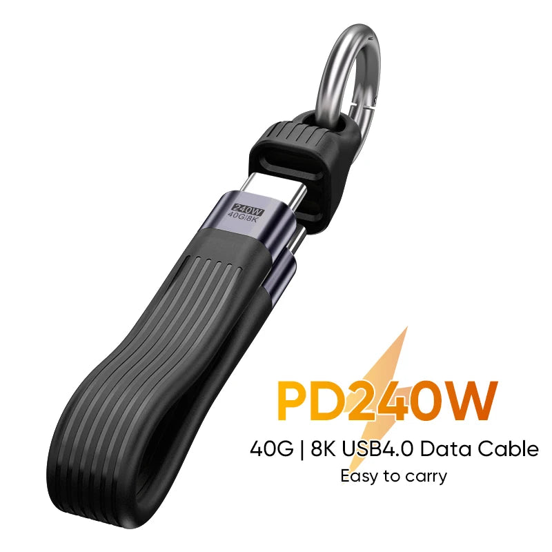 Cable USB-C 240W USB4.0 Llavero — Voltion